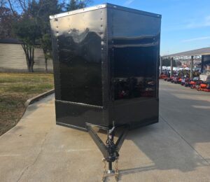 8.5×24 Hybrid Enclosed Trailer Black w/ Black Out Package & Gate - Image 4