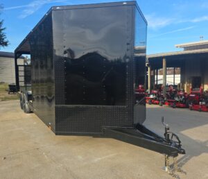 8.5×24 Hybrid Enclosed Trailer Black w/ Black Out Package & Gate - Image 2