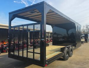 8.5×24 Hybrid Enclosed Trailer Black w/ Black Out Package & Gate - Image 6