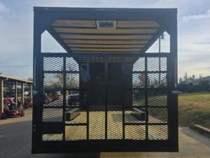 8.5×24 Hybrid Enclosed Trailer Black w/ Black Out Package & Gate - Image 7