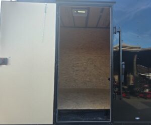8.5×24 Hybrid Enclosed Trailer Black w/ Black Out Package & Gate - Image 20