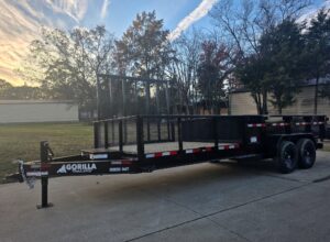 7×20 Hybrid Utility Dump Trailer 2ft Sides with Box (2) 7K Axles - Image 4