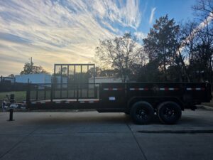7×20 Hybrid Utility Dump Trailer 2ft Sides with Box (2) 7K Axles - Image 7