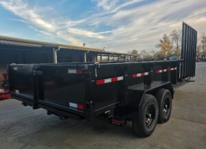 7×20 Hybrid Utility Dump Trailer 2ft Sides with Box (2) 7K Axles - Image 8