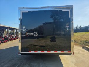 8.5×20 Black V-Nose Enclosed Trailer with Silver ATP (2) 52000lb Axles - Image 7