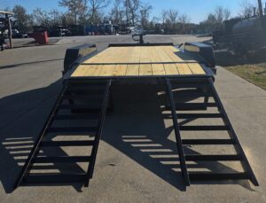 7×14 IBeam Equipment Trailer (2) 5200lb Axles with Stand-Up Ramps 10K GVWR - Image 9