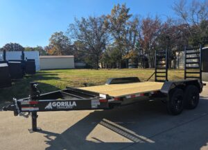 7×14 IBeam Equipment Trailer (2) 5200lb Axles with Stand-Up Ramps 10K GVWR - Image 3