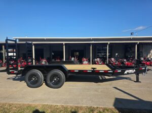 7×14 IBeam Equipment Trailer (2) 5200lb Axles with Stand-Up Ramps 10K GVWR - Image 4