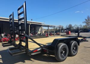 7×14 IBeam Equipment Trailer (2) 5200lb Axles with Stand-Up Ramps 10K GVWR - Image 5