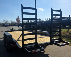 7×14 IBeam Equipment Trailer (2) 5200lb Axles with Stand-Up Ramps 10K GVWR - Image 7