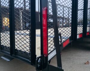 7×20 Dovetail Utility Trailer 4ft Mesh Sides (2) 3,500lb Axles - Image 20