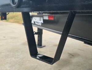 8.5×20 I-Beam Deckover Trailer (2) 7K Axles Stand-Up Ramps 14K GVWR - Image 16
