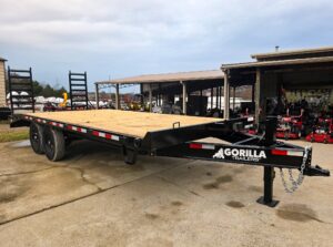 8.5×20 I-Beam Deckover Trailer (2) 7K Axles Stand-Up Ramps 14K GVWR - Image 2