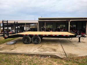 8.5×20 I-Beam Deckover Trailer (2) 7K Axles Stand-Up Ramps 14K GVWR - Image 5