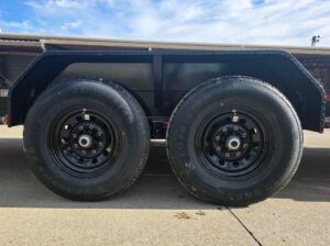 7×20 Equipment Trailer 8″ I-Beam (2) 7K Axles Standup Ramps 14K GVWR - Image 22