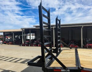 7×20 Equipment Trailer 8″ I-Beam (2) 7K Axles Standup Ramps 14K GVWR - Image 12