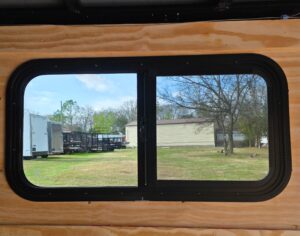 6×12 Enclosed Trailer Red V-Nose Blackout Package (1) 3,500lb Axle with Windows - Image 20