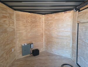 8.5’X24′ Charcoal Enclosed Trailer Hybrid Roof Platform and Equipment Hauler (2) 8000lb Axle - Image 19