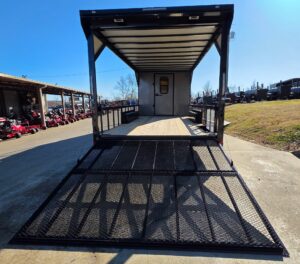 8.5’X24′ Charcoal Enclosed Trailer Hybrid Roof Platform and Equipment Hauler (2) 8000lb Axle - Image 13