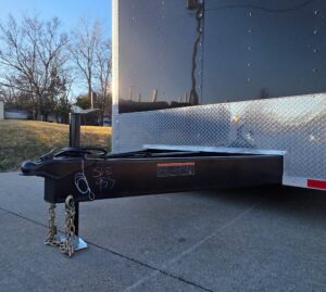 8.5×34 Black Flat Nose Enclosed Trailer (3) 5200lb Axles - Image 19