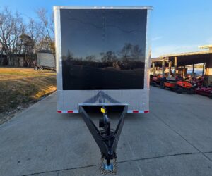 8.5×34 Black Flat Nose Enclosed Trailer (3) 5200lb Axles - Image 3
