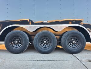 8.5×34 Black Flat Nose Enclosed Trailer (3) 5200lb Axles - Image 23