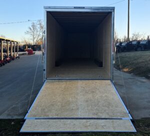 8.5×34 Black Flat Nose Enclosed Trailer (3) 5200lb Axles - Image 10