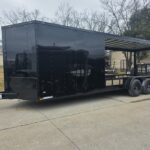 7×24 Black Hybrid Enclosed and Utility Trailer (2) 5200lb Axles 10K GVWR