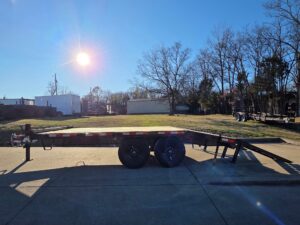 8.5×16 I-Beam Deckover Trailer (2) 7K Axles Stand-Up Ramps 14K GVWR - Image 11