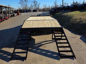 8.5×16 I-Beam Deckover Trailer (2) 7K Axles Stand-Up Ramps 14K GVWR - Image 13