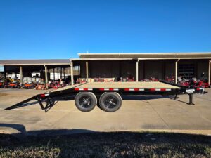 8.5×16 I-Beam Deckover Trailer (2) 7K Axles Stand-Up Ramps 14K GVWR - Image 15
