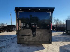 8.5′ X 20′ Black With Blackout Office and Command Center Enclosed Trailer - Image 5