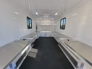 8.5′ X 20′ Black With Blackout Office and Command Center Enclosed Trailer - Image 19