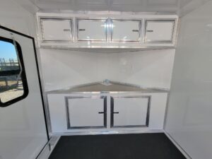 8.5′ X 20′ Black With Blackout Office and Command Center Enclosed Trailer - Image 21