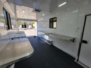 8.5′ X 20′ Black With Blackout Office and Command Center Enclosed Trailer - Image 23