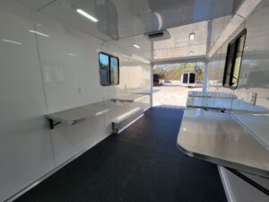 8.5′ X 20′ Black With Blackout Office and Command Center Enclosed Trailer - Image 24