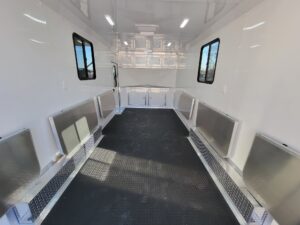 8.5′ X 20′ Black With Blackout Office and Command Center Enclosed Trailer - Image 30