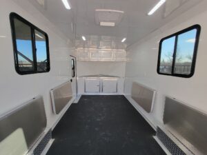 8.5′ X 20′ Black With Blackout Office and Command Center Enclosed Trailer - Image 31