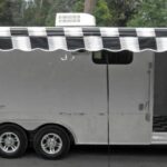 Enclosed Trailer 8.5’x24′ White – Lawn Mower Car Bike Hauler Storage