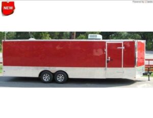 Enclosed Trailer 8.5’x26′ Red – Motorcycle Car Lawn Equipment Hauler Storage - Image 3