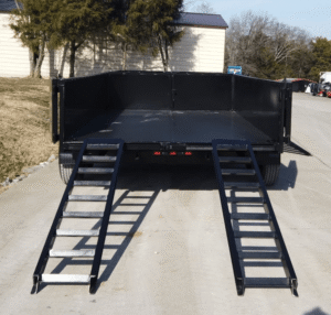 7×20 Hybrid Utility Dump Trailer 2ft Sides with Box (2) 7K Axles - Image 11