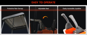 AX-16 | 23 HP 1.3 Ton B&S Engine Mini Excavator - Image 12