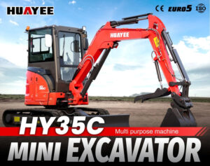 3.5 Ton Industrial Mini Excavator with 24HP Yanmar Engine & Enclosed Cab | HUAYEE HY35C - Image 9