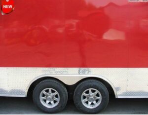 Enclosed Trailer 8.5’x26′ Red – Motorcycle Car Lawn Equipment Hauler Storage - Image 4