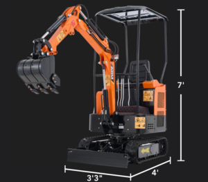 AX-16S | 23 HP B&S Engine Mini Excavator with Retractable Undercarriage - Image 12