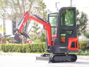 TYPHON TERROR ONE Mini Excavator – 1.1 Ton Trench Digger with Cabin, Hydraulic Thumb Clip, Hydraulic Oil Cooler, 13.5hp B&S Engine USA - Image 5