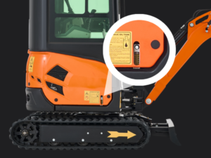 AX-17J | 23 HP B&S Engine 1.6 Ton Mini Excavator with Swing Boom & Enclosed Cab - Image 15
