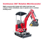 TYPHON TERROR ONE STORM 1 Ton Mini Excavator Trench Digger with Hydraulic Oil Cooler Canopy & Wide Bucket Ideal for Garden, Farm, Park & Road Work Digging, Drilling, Bull-Dozing - Image 16