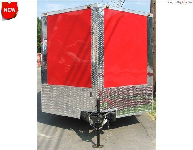 Enclosed Trailer 8.5’x26′ Red – Motorcycle Car Lawn Equipment Hauler Storage Enclosed Trailer 8.5’x26′ Red – Motorcycle Car Lawn Equipment Hauler Storage - Image 1