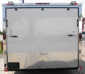 Enclosed Trailer 8.5’x26′ White – Car Motorcycle Hauler Storage - Image 14